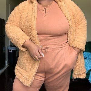 long sleeve body suit (joggers sold separately)